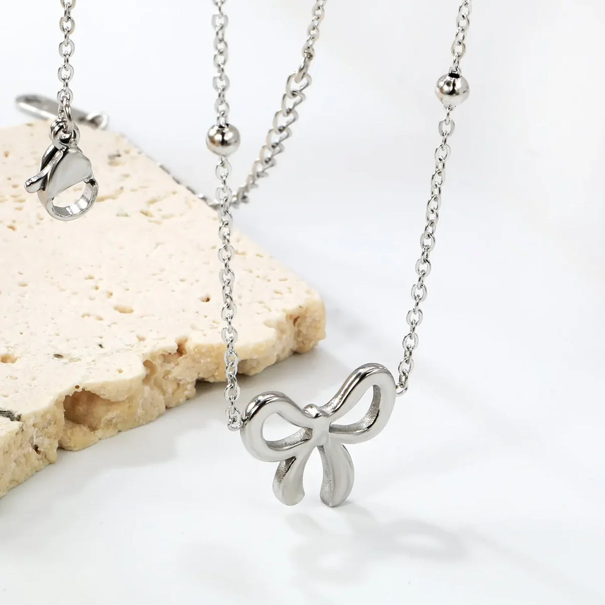 Bow Pendant Necklace