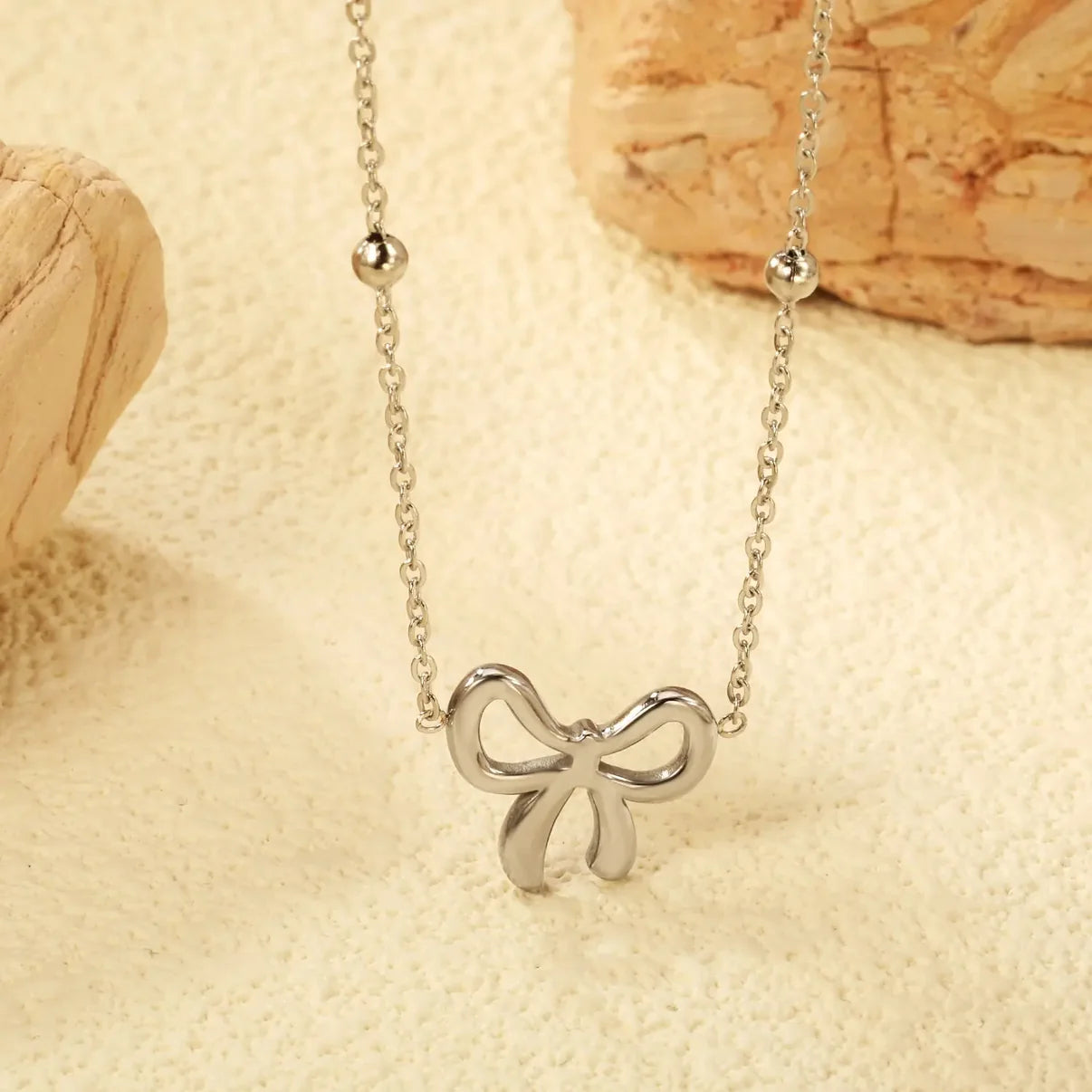 Bow Pendant Necklace