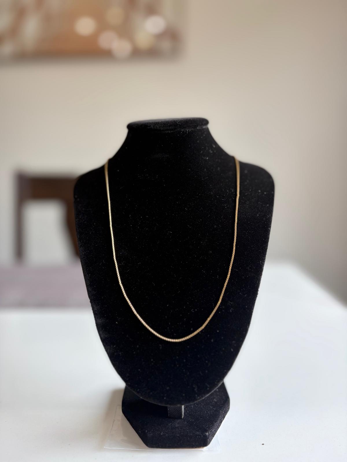 Long necklace collar - Round Snake Chain